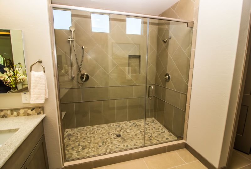 Black Framed Shower Doors